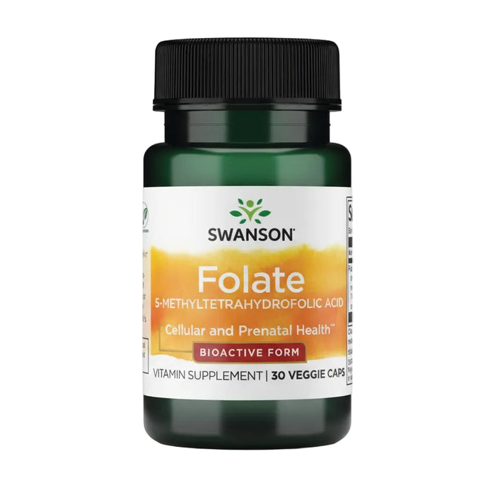 Swanson Ultra Suplemento Folato 400 mcg, 30 Cápsulas
