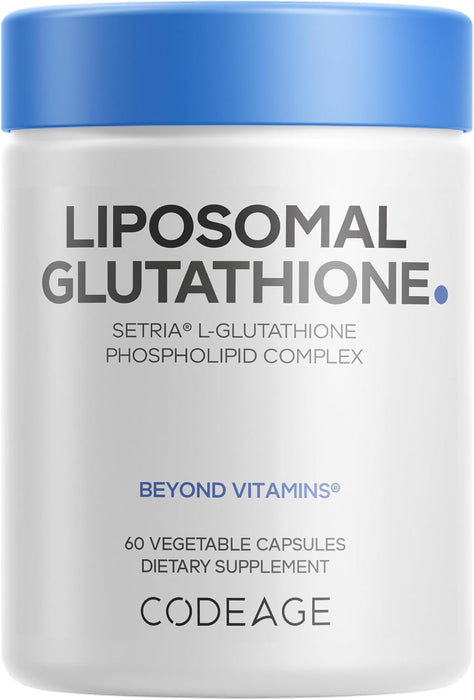 Codeage Suplemento Glutatión Liposomal Setria L‑Glutatión, 60 Cápsulas