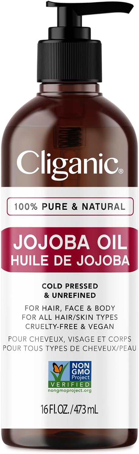 Cliganic Aceite De Jojoba Orgánico, 16 Fl. Oz. (240 Ml)