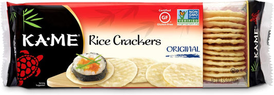 Ka-Me galletas de arroz sin gluten, originales, 3.5 onzas