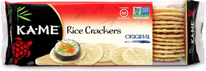 Ka-Me galletas de arroz sin gluten, originales, 3.5 onzas