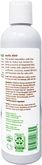 Alba Botanica Hawaiian Body Oil Kukui Nut 8.5 oz (251 ml)