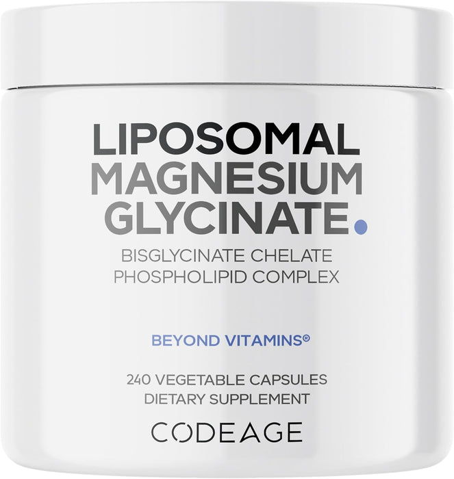 Codeage Glicinato de Magnesio Liposomal, 240 Cápsulas