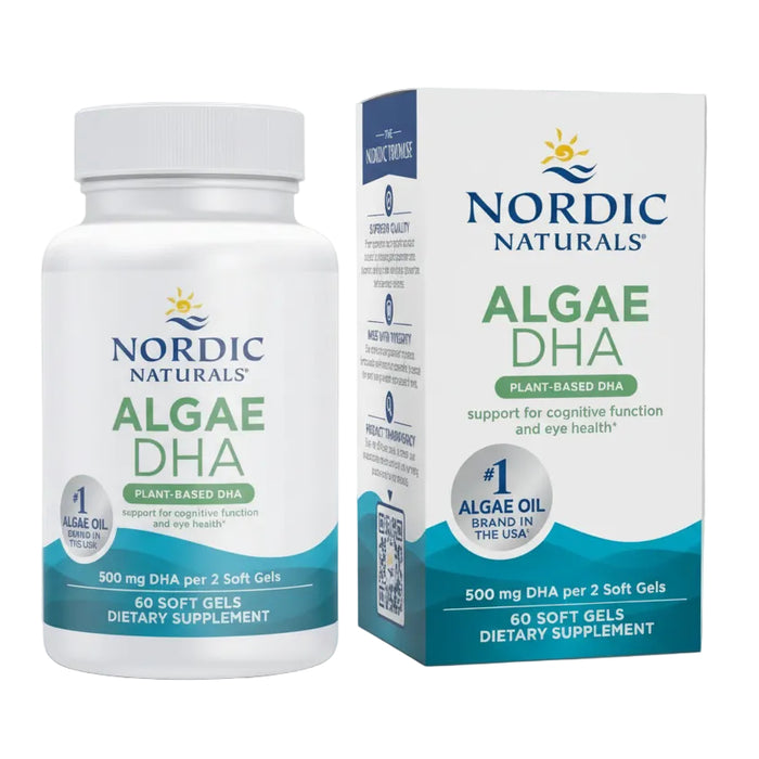 Nordic Naturals Algae DHA, 500 mg DHA, 60 Cápsulas