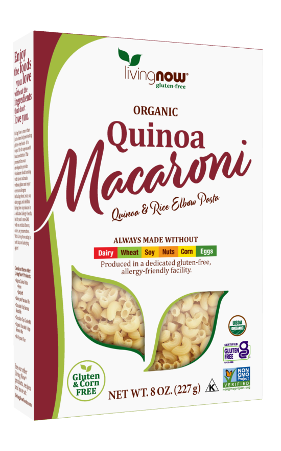 Now Macarrones de Quinoa y Arroz Organico 227g