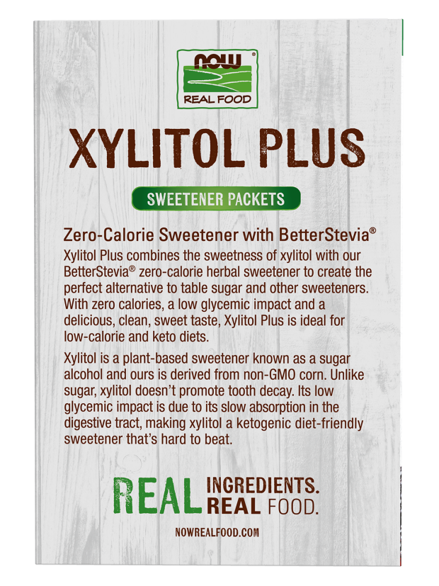 Now Real Foods Xilitol 75 sobres de 1.8 c/u 135g