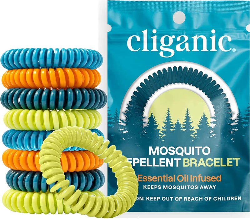 Cliganic Pulseras Repelentes de Mosquitos, 20 Unidades
