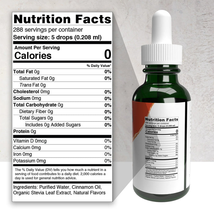 SweetLeaf Sweet Drops Gotas dulces de canela, 2 oz (60ml)