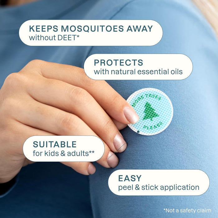 Cliganic Parches repelentes de mosquitos - Aventura, 90 cuentas