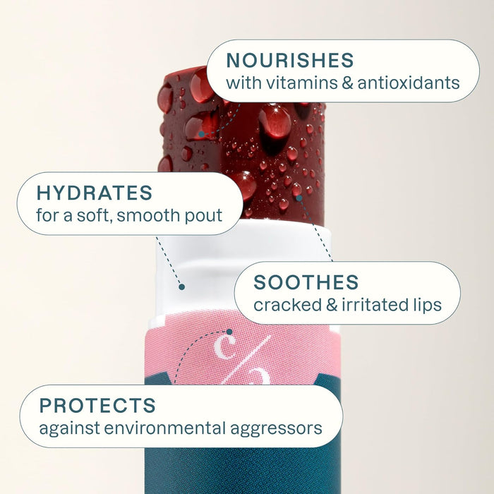 Cliganic Juego de bálsamos labiales con color Hint of Tint, 4 piezas