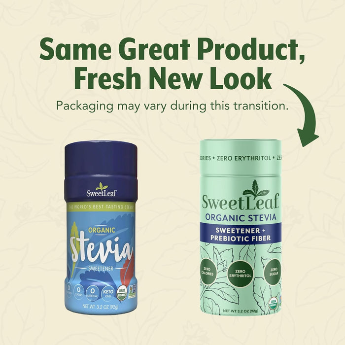 SweetLeaf Endulzante Natural Stevia Org Granulado, 3.2 oz (92g)