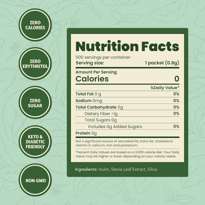 SweetLeaf Edulcorante Natural de Stevia, 70 Sobres
