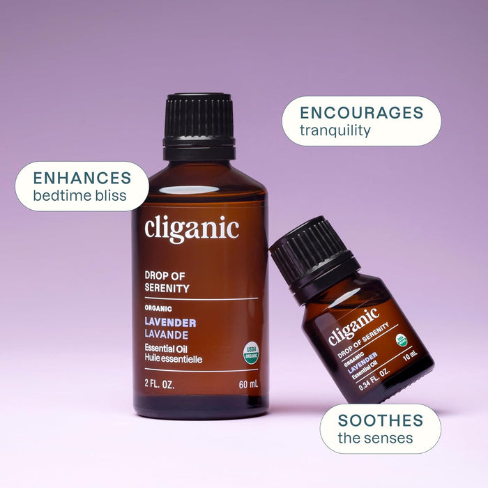 Cliganic Aceite esencial de lavanda orgánica 10 ml