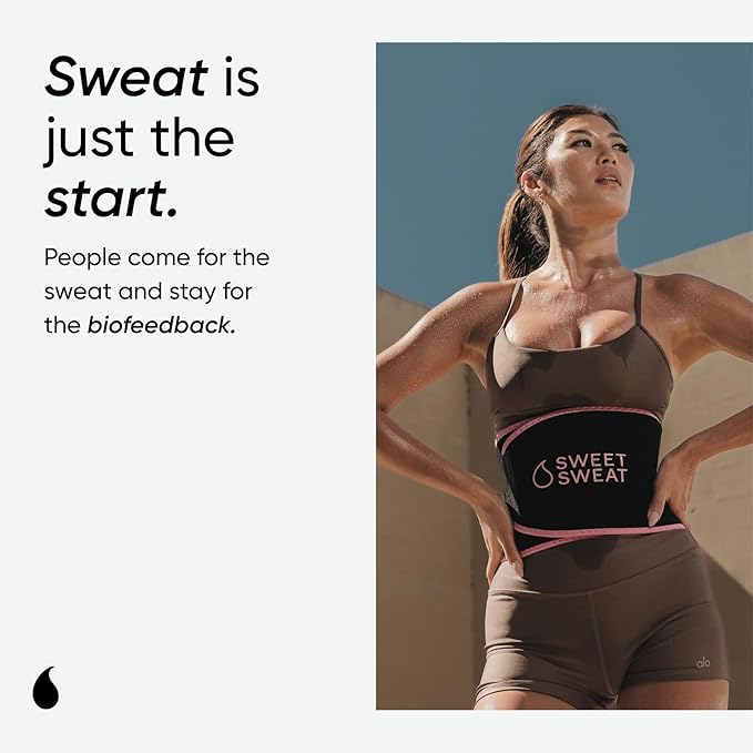 Sweet Sweat Recortadora de Cintura Unisex, Entrenador de Cintura para Entrenamiento HIIT