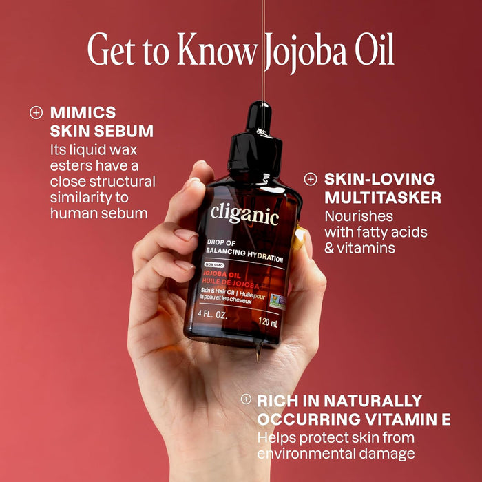 Cliganic Aceite de Jojoba Orgánico 960 ml