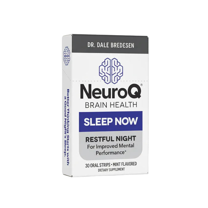LifeSeasons NeuroQ Sleep Now, Suplemento de Melatonina y L-teanina, 30 tiras orales de