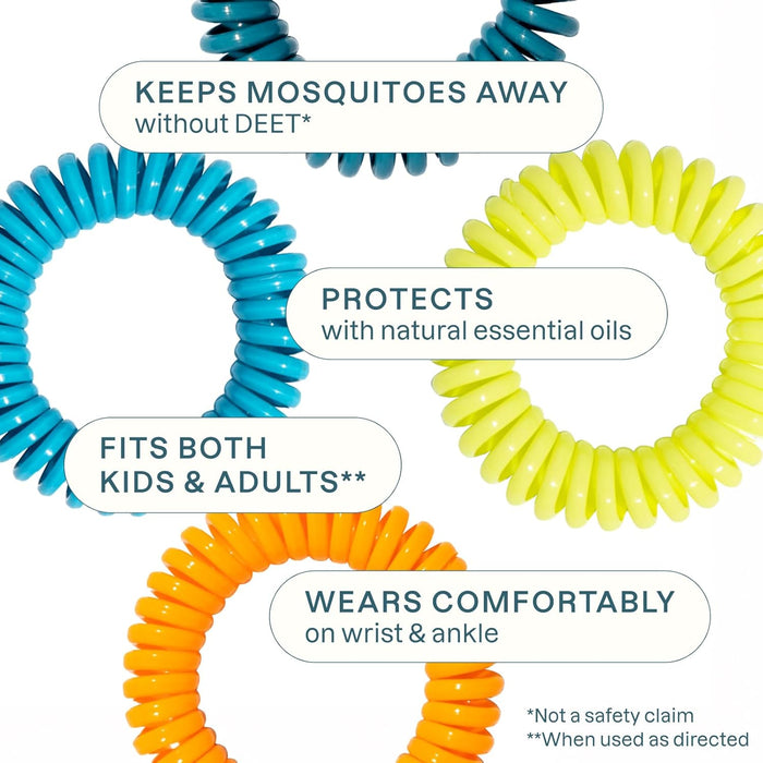 Cliganic Pulseras Repelentes de Mosquitos, 20 Unidades