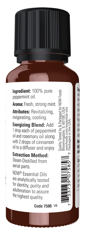 Now Aceite Esencial de Menta, 4fl oz ( 118 ml)