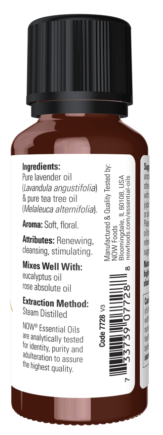 Now Aceite Esencial de Lavanda y Árbol de Té 30ml