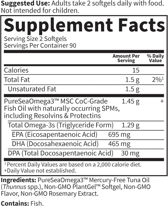 Garden of Life Suplemento Alimenticio Dr. Formulated Advanced Omega, 180 Cápsulas Blandas