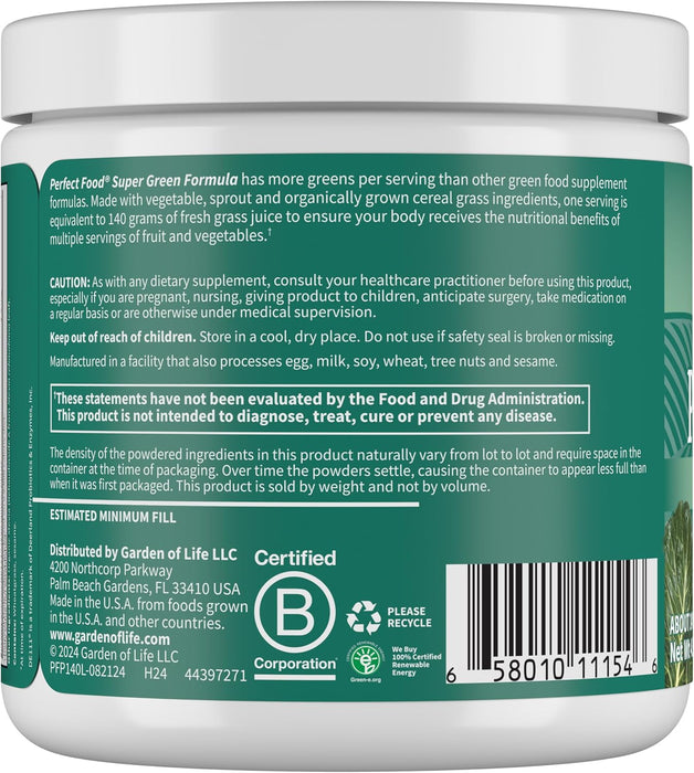 Garden Of Life Suplemento Perfect Food 140 g