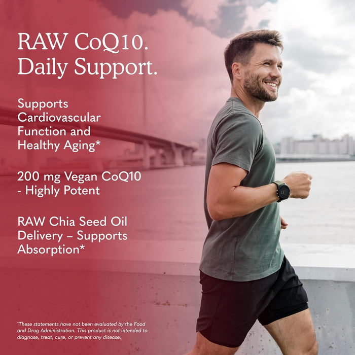 Garden Of Life Raw Suplemento CoQ10 200mg, 60 cápsulas