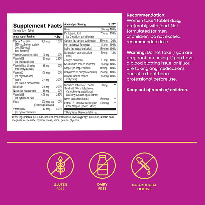 Nature's Way Alive! Multivitamínico Completo para Mujeres, 50 tabletas