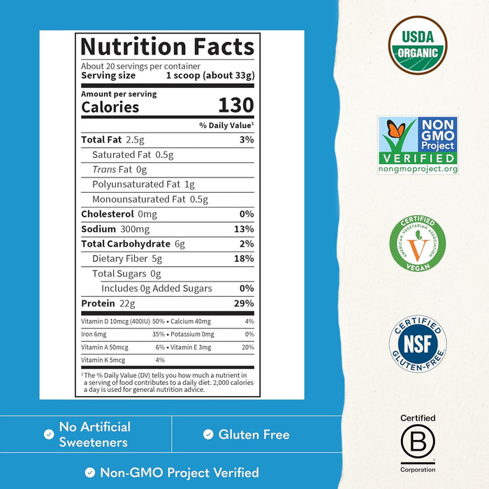 Garden of Life Suplemento Alimenticio Proteína Orgánica,660 g Sabor Vainilla