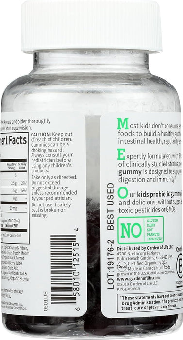 Garden Of Life Probioticos para Niños, 30 gomitas sabor cereza