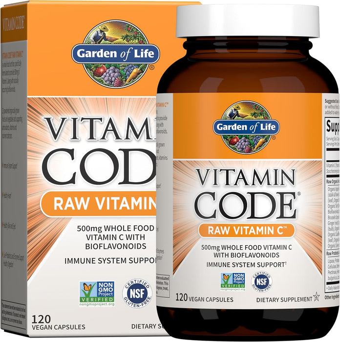 Garden of Life Vitamina C Vegana Raw C, 120 Cápsulas