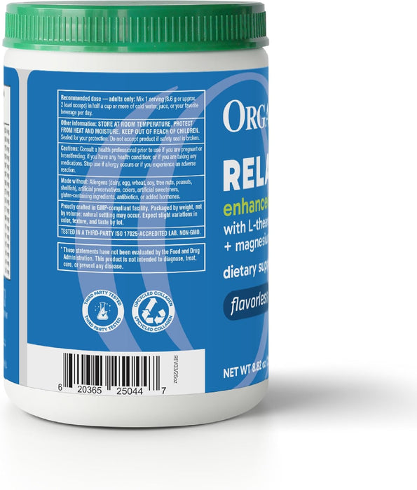 Organika Colágeno con Magnesio Bisglicinato y L‑Teanina, 250 g