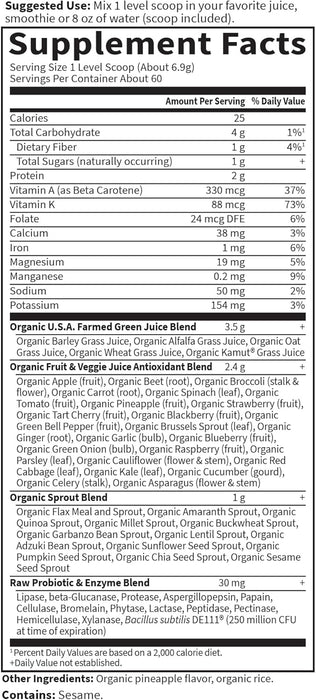 Garden of Life Perfect Food Super alimento verde, 414 g