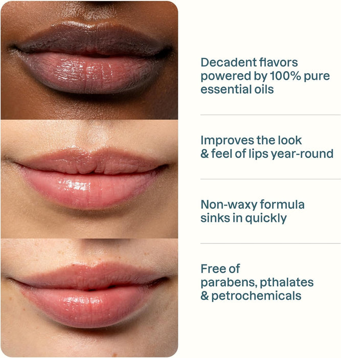 Cliganic Juego de bálsamos labiales con color Hint of Tint, 4 piezas