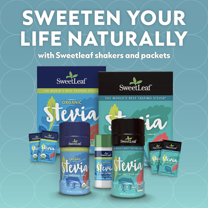 SweetLeaf Edulcorante Natural de Stevia, 70 Sobres