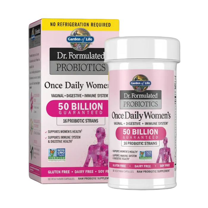 Garden of Life Probióticos para Mujeres 50 Billones UFC, 30 Cápsulas