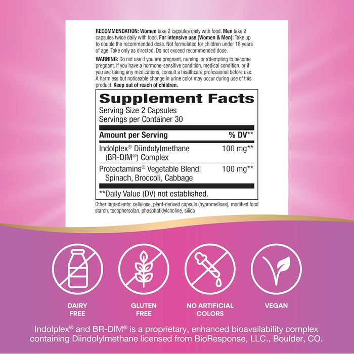 Nature's Way Suplemento DIM-Plus Diindolilmetano, 60 cápsulas