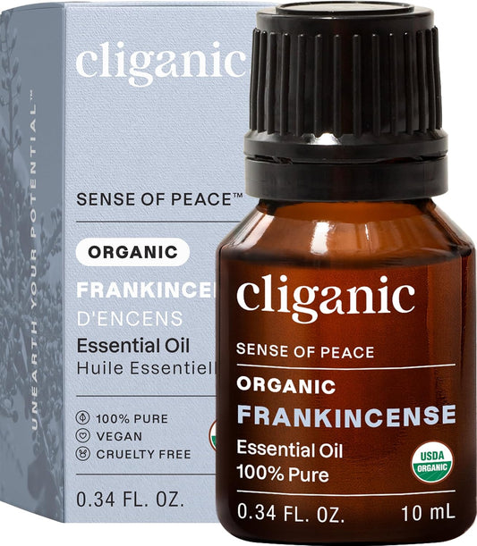 Cliganic Aceite Esencial de Incienso Orgánico – 10 ml