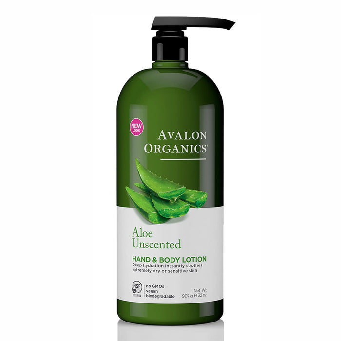Avalon Organics Loción para Manos y Cuerpo con Aloe 907 g (32 oz)