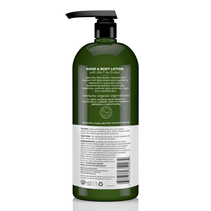 Avalon Organics Loción para Manos y Cuerpo con Aloe 907 g (32 oz)