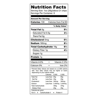 The Daily Crave Chips de verduras, 6 oz (170g)