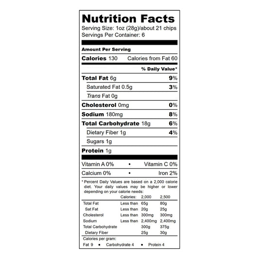 The Daily Crave Chips de verduras, 6 oz (170g)