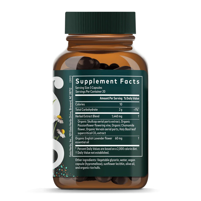 Gaia Herbs Suplemento Calm A.S.A.P., 60 Cápsulas Veganas, Suplemento Natural para Apoyo Calmante