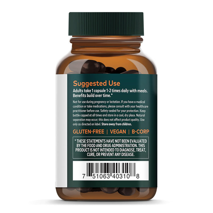 Gaia Herbs Suplemento Turmeric Supreme, 60 Cápsulas Veganas, Apoyo Antiinflamatorio y Bienestar General