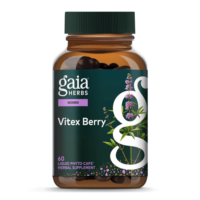 Gaia Herbs Suplemento Vitex Berry, 60 Cápsulas Veganas, Balance Hormonal Femenino