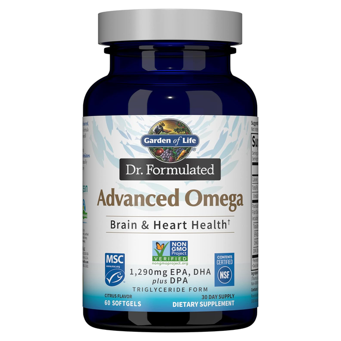 Garden Of Life Suplemento De Omega 3 Avanzado, 60 cápsulas