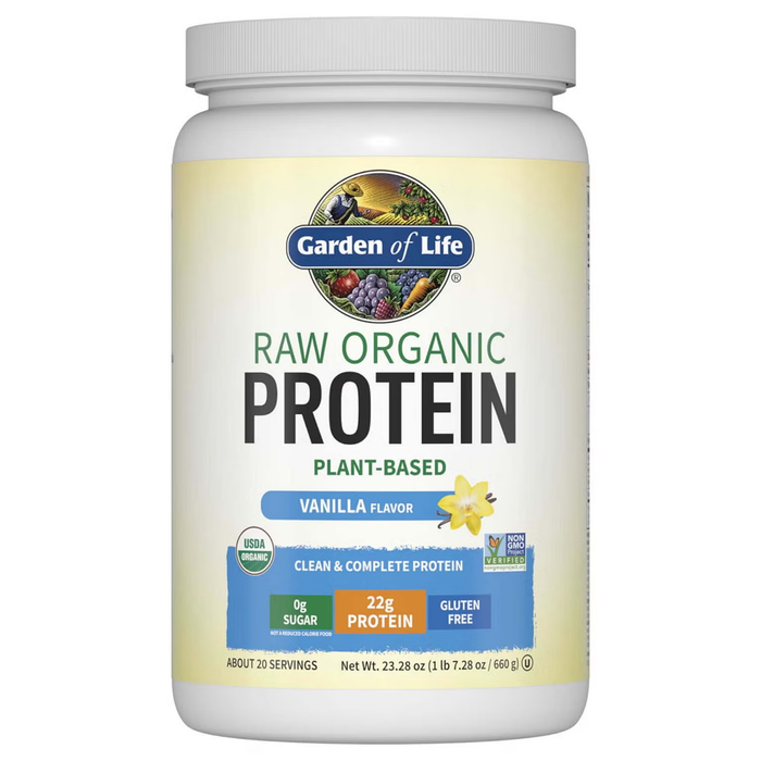 Garden of Life Suplemento Alimenticio Proteína Orgánica,660 g Sabor Vainilla