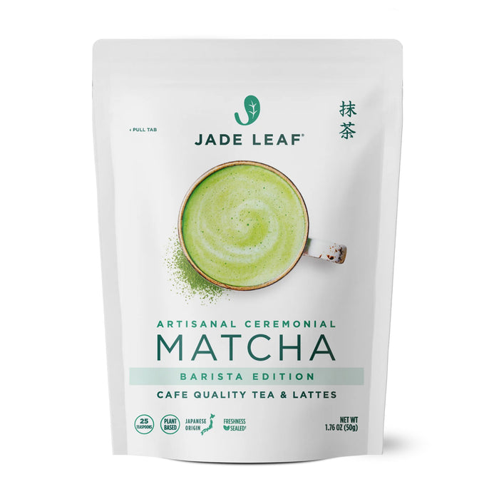 Jade Leaf Té Verde Matcha Orgánico en Polvo Edición Barista, 50 g Origen Japonés Sabor Natural