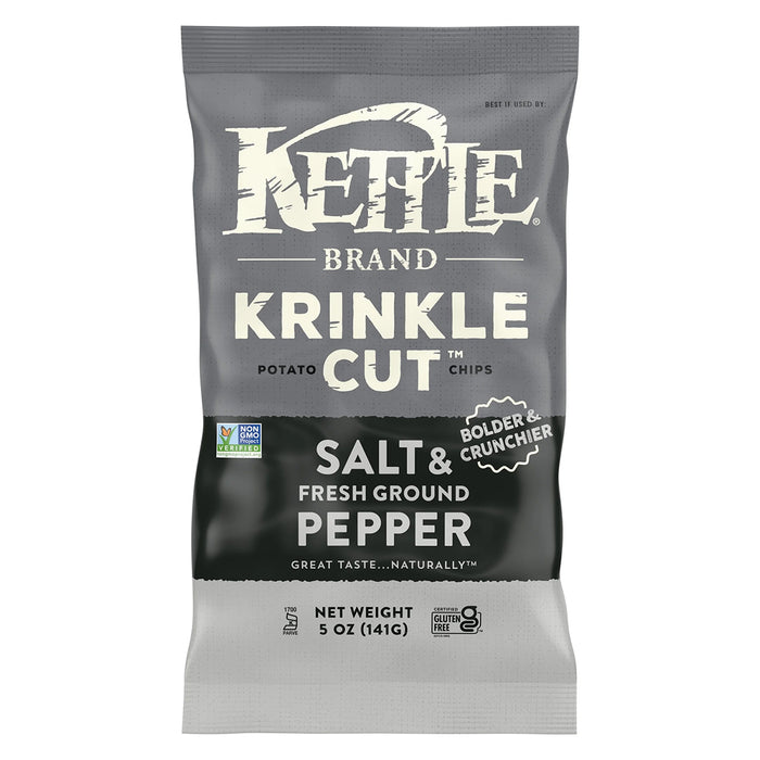 Kettle Brand Botana de Papa Frita con Sal y Pimienta Fresca 142g