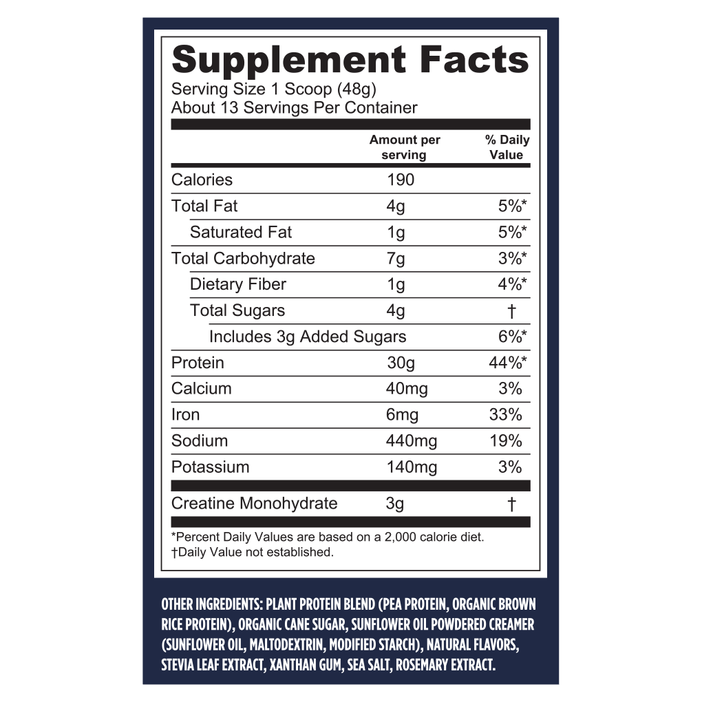 Vega Proteína + Creatina, 22oz (624g), sabor vainilla