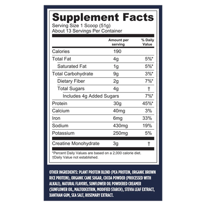 Vega Proteína + Creatina, 23.4 oz (663g), sabor chocolate